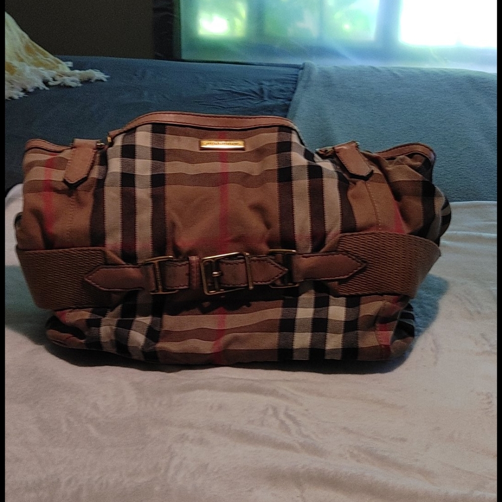 Authentic Burberry diaper bag